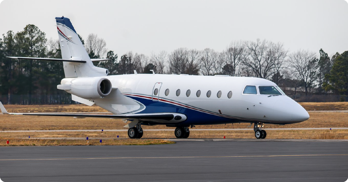 Gulfstream G200 on tarmac