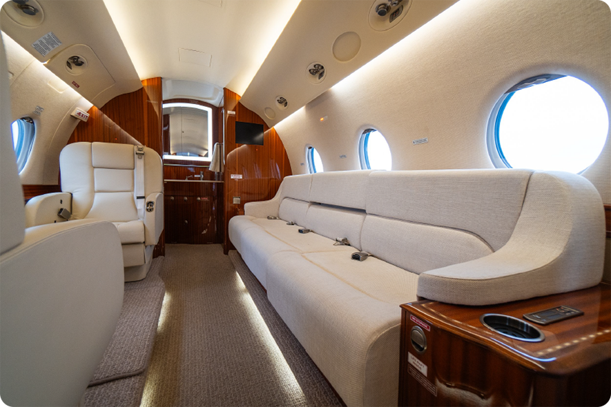 interior seats of Gulfstream g200