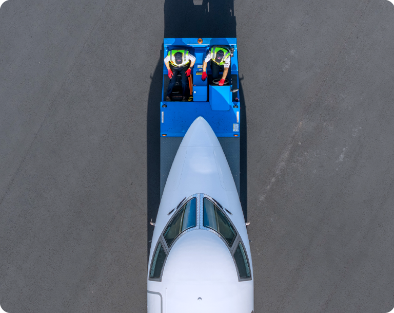top view of plane