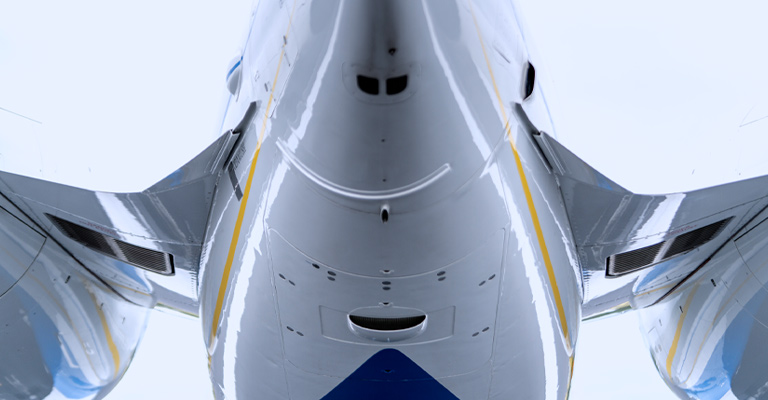 bottom of plane